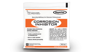 Rapid Set Corrosion Inhibitor provides protection against corrosion.