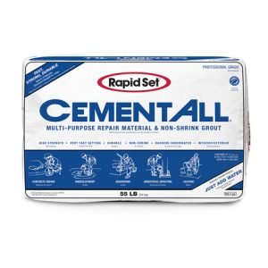 Rapid Set Cement All 25kg bag of high early strength multipurpose low shrink grout
